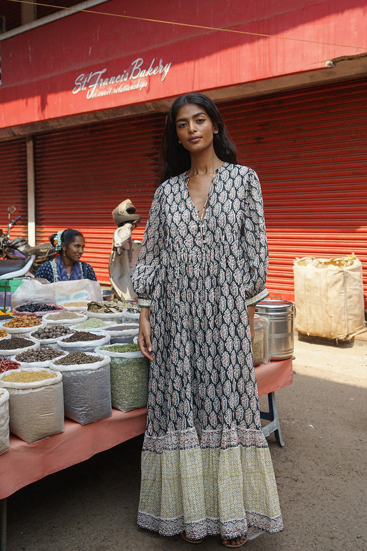 Bhoomi Maxi Dress ~ Onyx