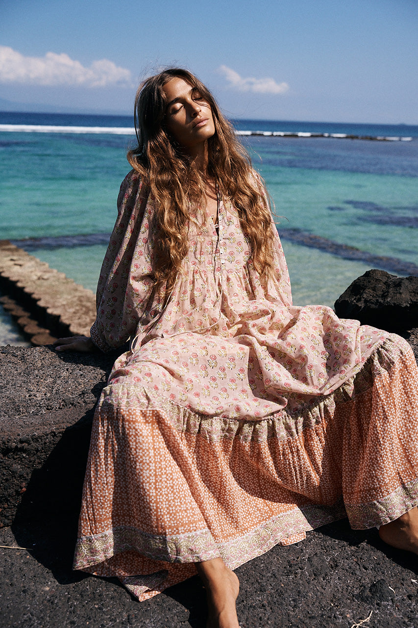 Bhoomi Maxi Dress ~ Sunset