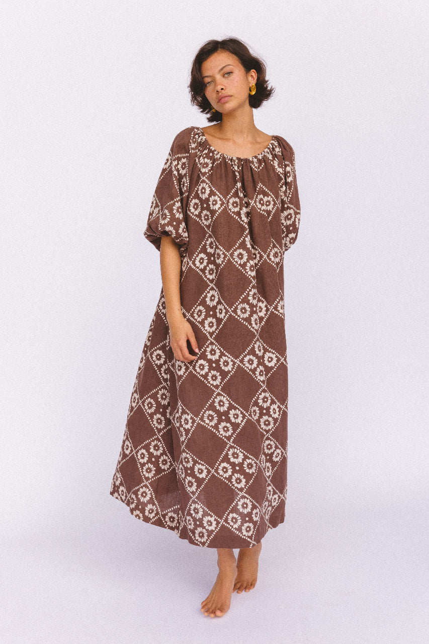 Dahlia Maxi Dress ~ Maple