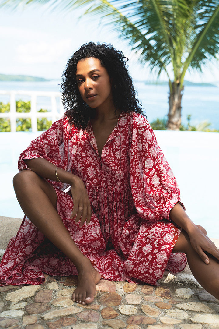 Kyra Midi Dress ~ Saffron