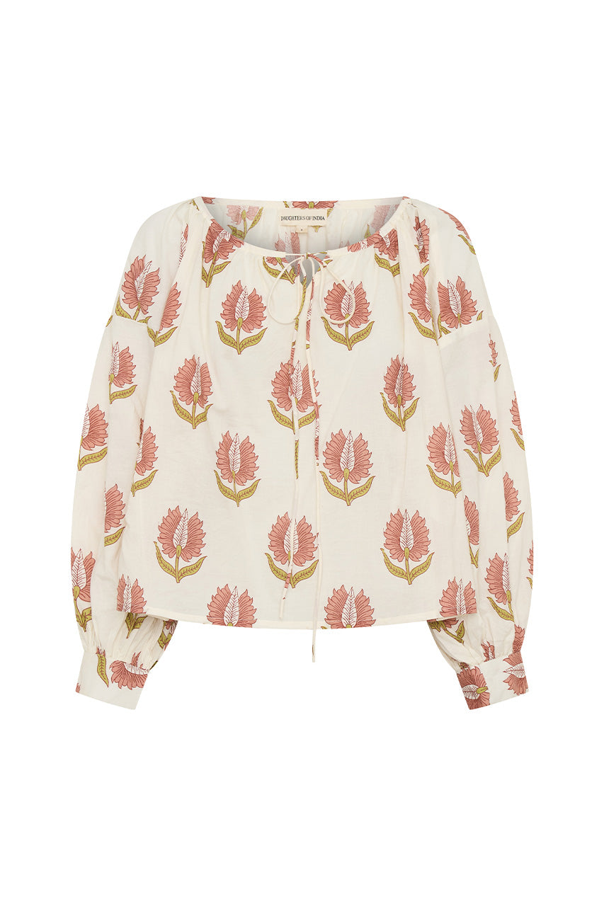 Ria Blouse ~ Strawberry Cream