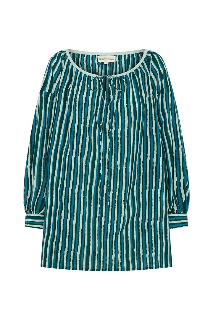 Ria Mini Dress ~ Cyan Candy