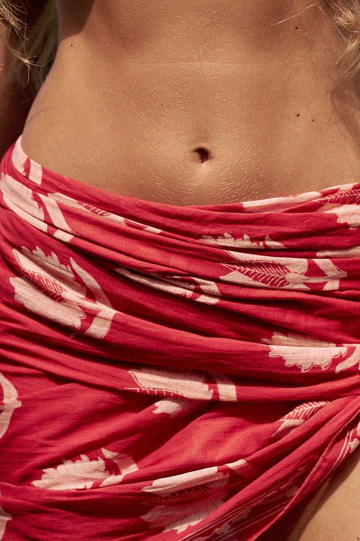 Ria Sarong ~ Ruby Red