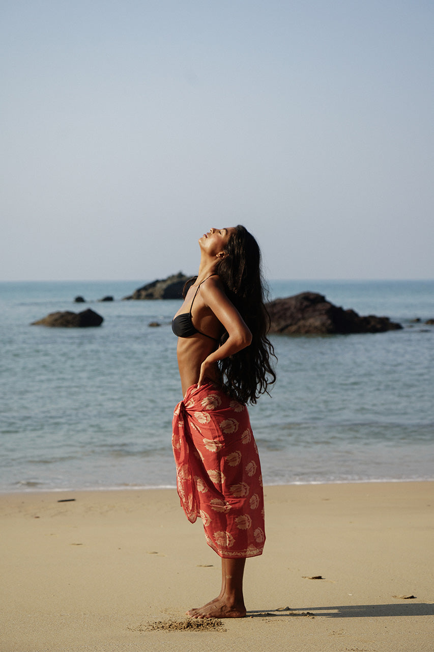 Ria Sarong ~ Ruby Red