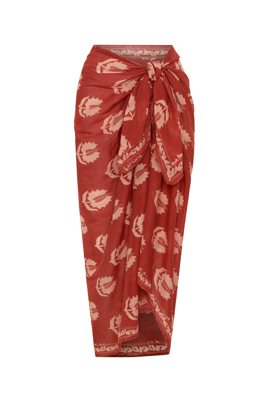 Ria Sarong ~ Ruby Red