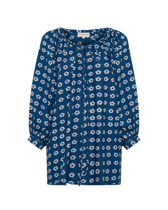 Zahra Mini Dress ~ Indigo