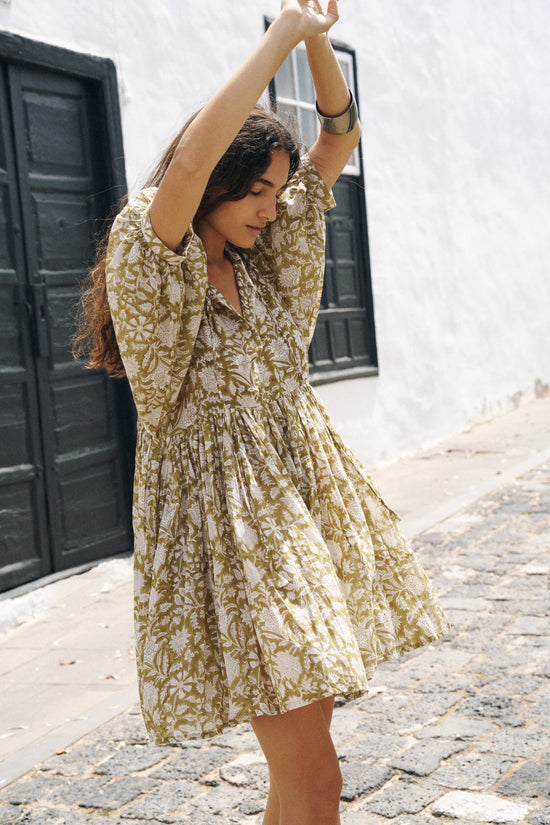 Kyra Mini Dress ~ Olive