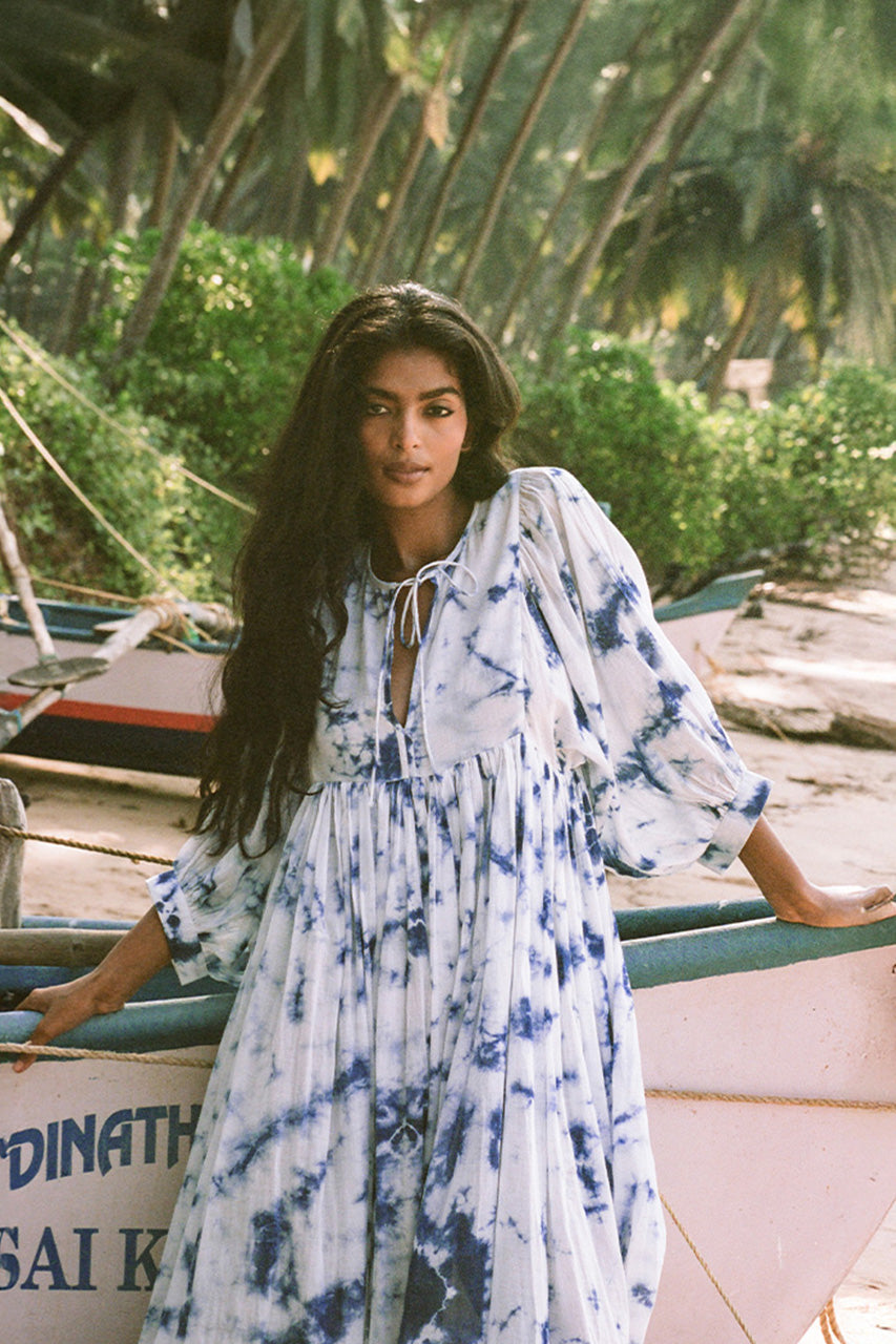 Kyra Midi Dress ~ Deep Sea