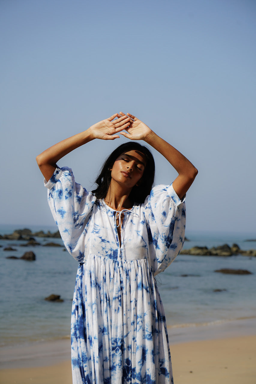 Kyra Midi Dress ~ Deep Sea