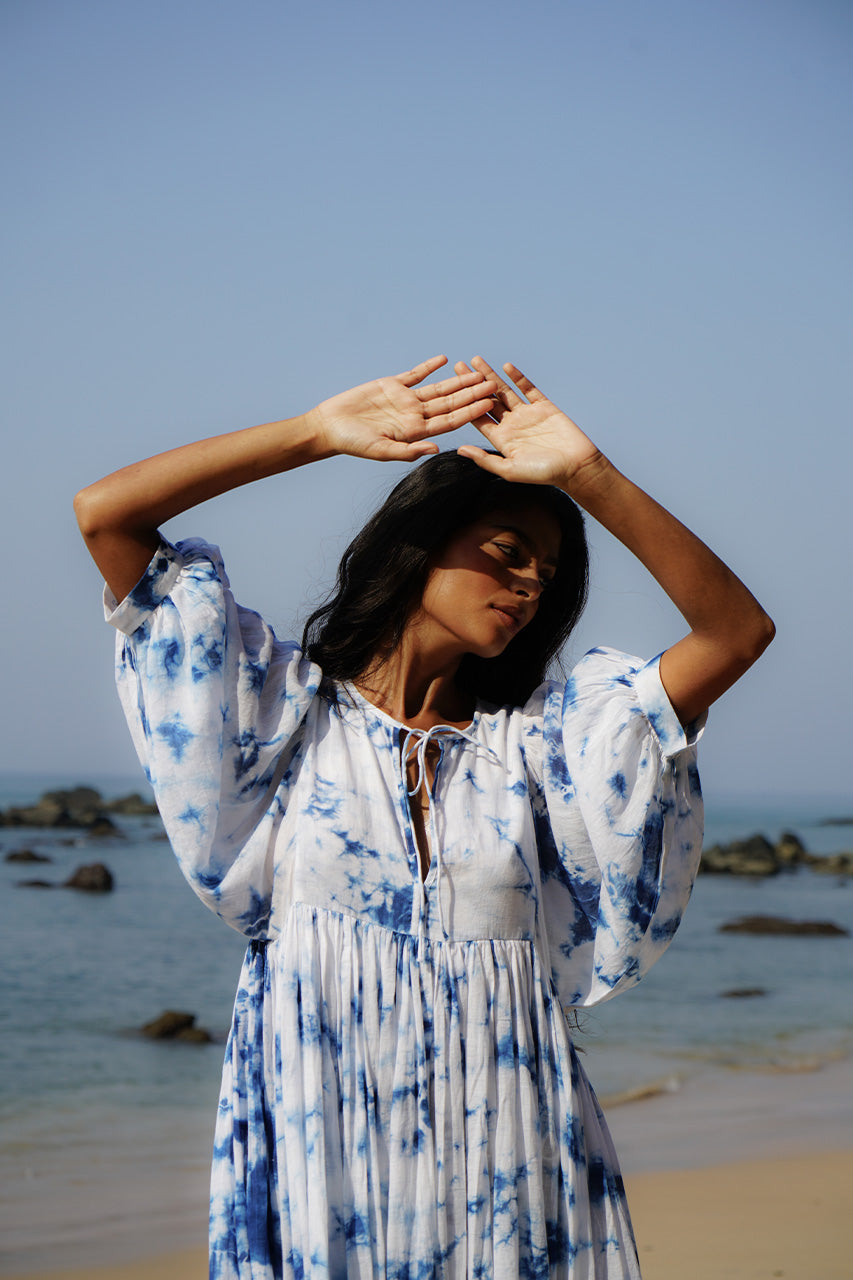 Kyra Midi Dress ~ Deep Sea